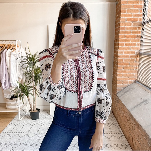 Veronica Beard Jackets & Blazers - Veronica Beard Shilin Embellished Linen Cropped Jacket White